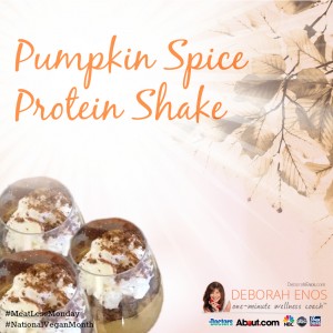 Pumpkin spice protein shake